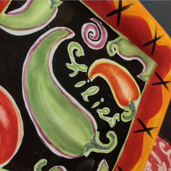 ๐โ8" Chilies Serving Plate.โC4 - Picture 2 of 3